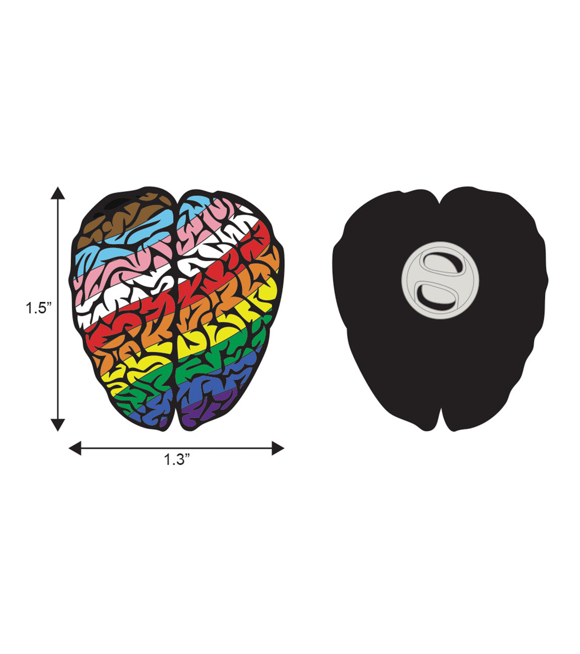 Pride Brain Pins