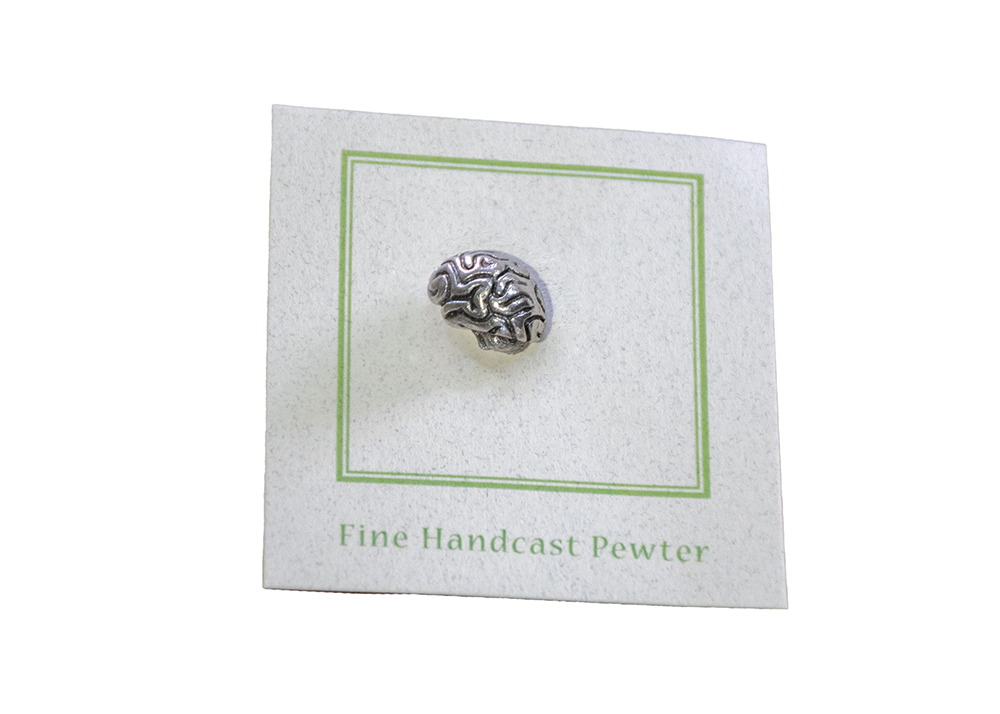 Brain Pins pewter